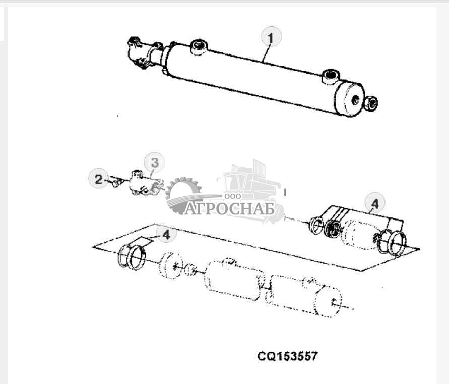 Гидроцилиндр рулевого управления 